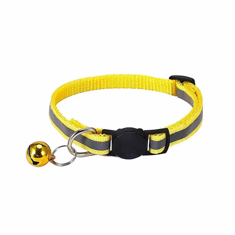 Breakaway Cat Collar with Bell - Reflective