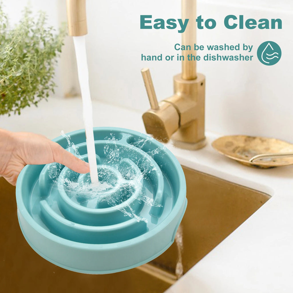 Slow Feeder Dog Bowl – Non-Slip Maze Bowl for Fast Eaters