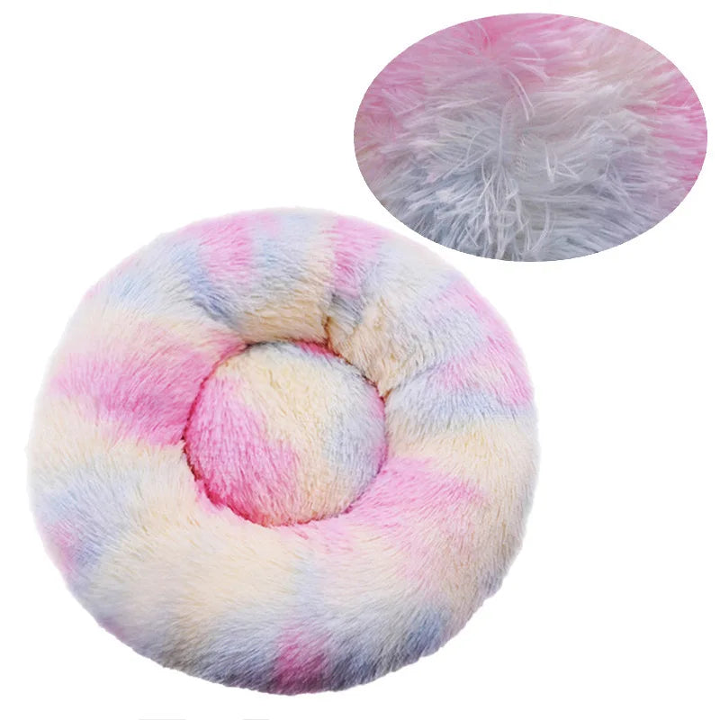 Donut Calming Bed - Plush Round Pet Bed