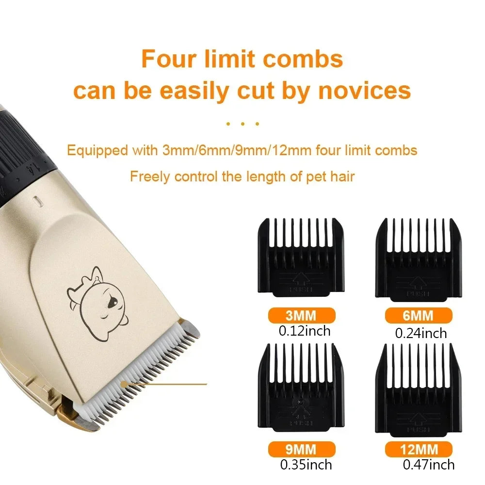 Cordless Dog Clipper – Rechargeable Pet Grooming Trimmer