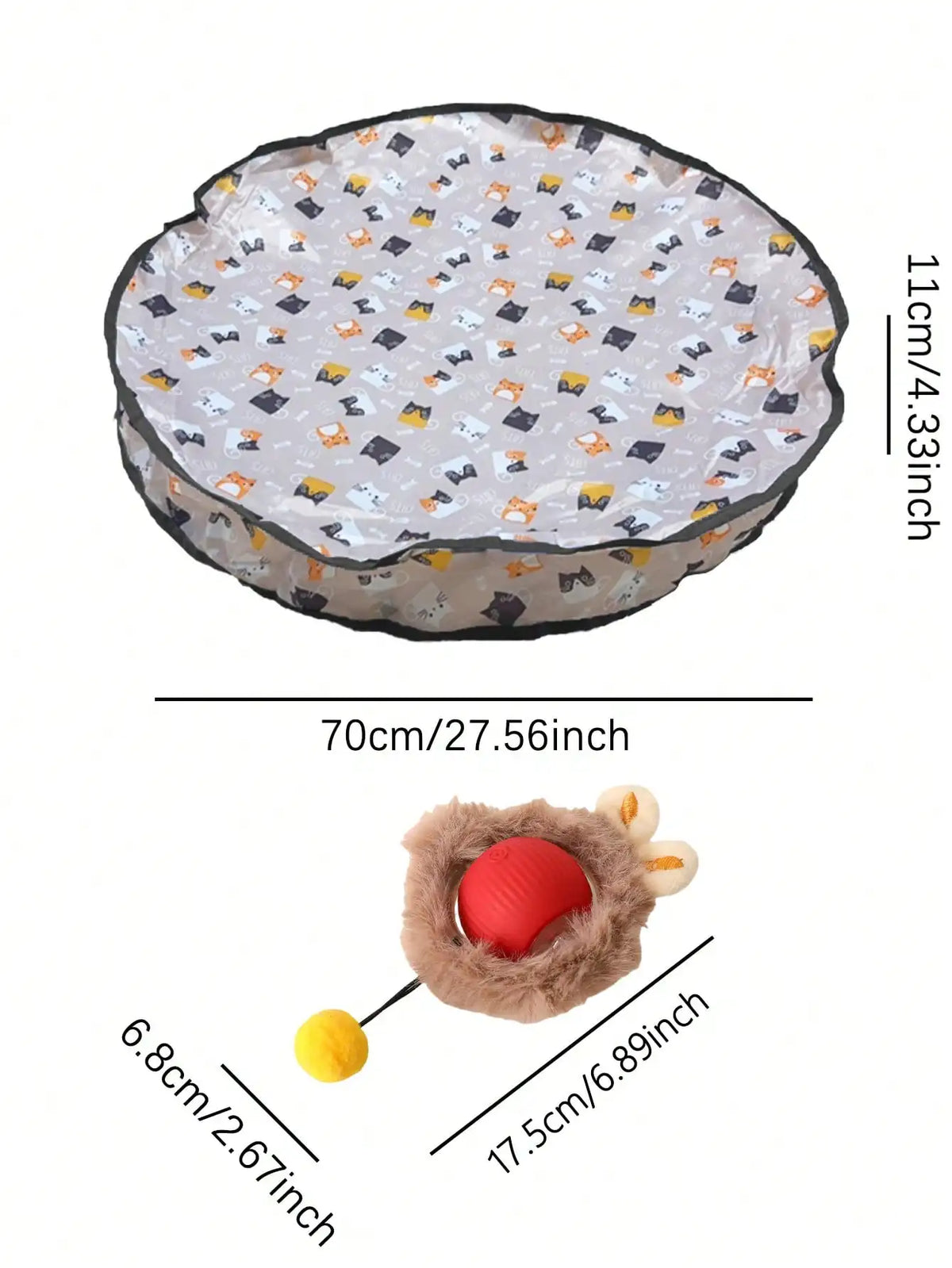 Electric Cat Hunting Toy Set – Rechargeable Chase Ball