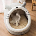 Foldable Cat Cave Bed with Washable Cover