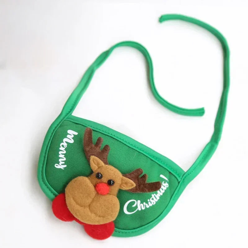 Christmas Pet Hat & Bandana Set – Festive Outfit for Cats & Small Dogs
