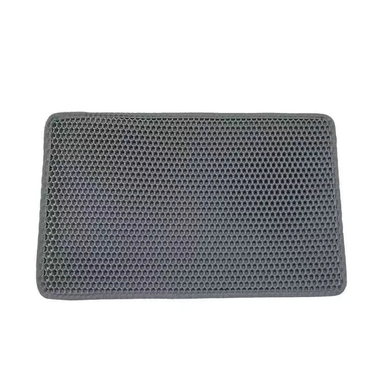 Double-Layer Cat Litter Mat - Catches Scattered Litter