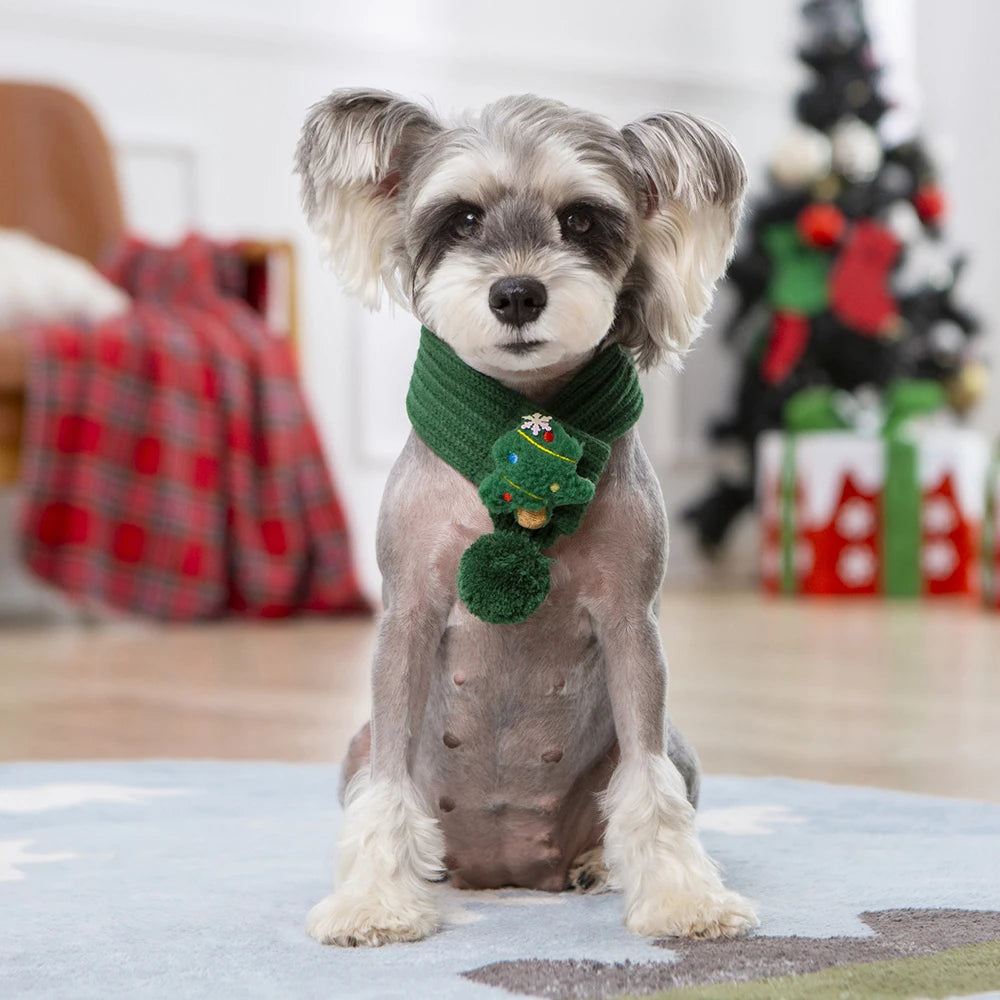 Weihnachts-Haustierschal – Weiches Winterhalstuch für Katzen und kleine Hunde