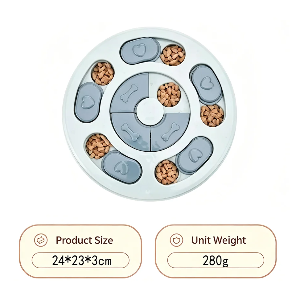 Hunde-Puzzlebrett – Schiebespiel für Leckerlis & Slow Feeder