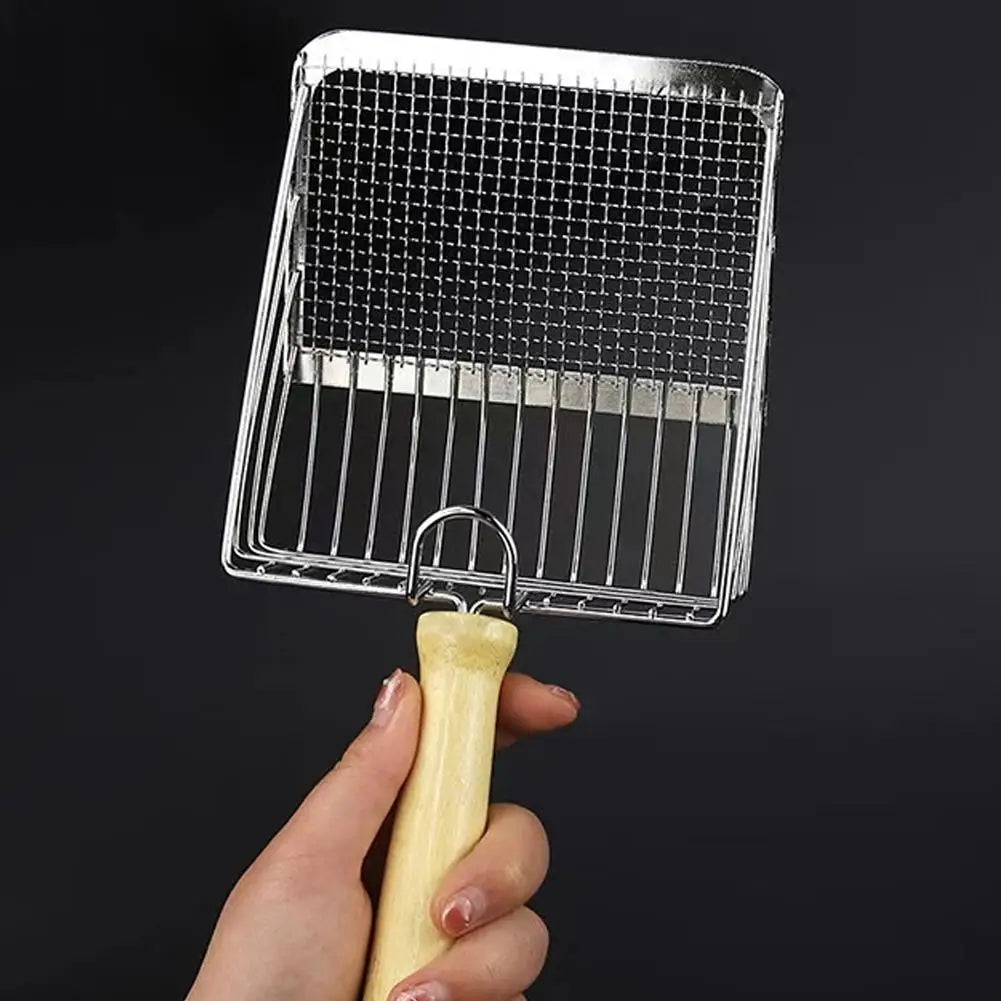Stainless Steel Litter Scoop – Slotted Metal Scoop with Hanging Hole