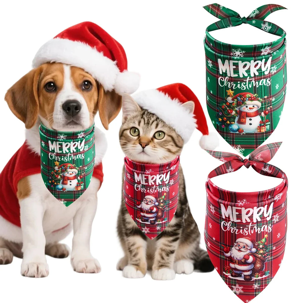Christmas Pet Bandanas - Set of 2
