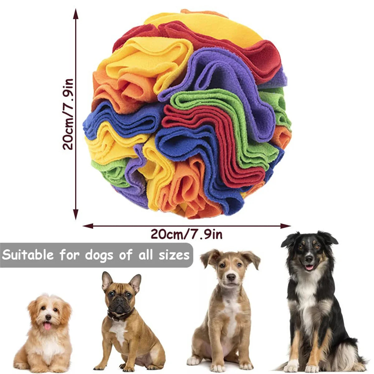 Foldable Snuffle Ball – Collapsible Sniffing Toy & Treat Dispenser