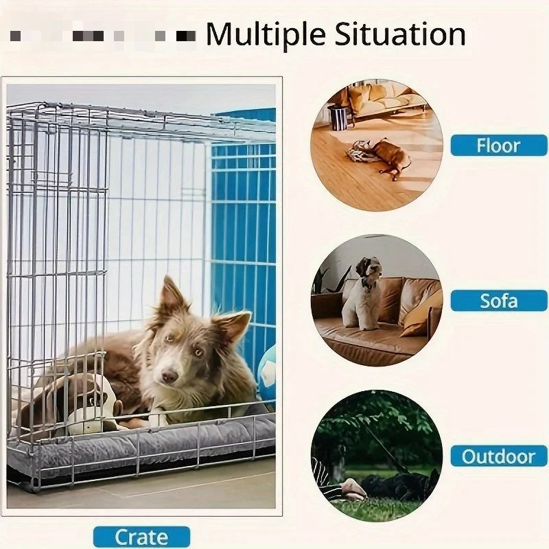 Plüsch-Boxeinlage – dick gepolstertes rechteckiges Hundebett