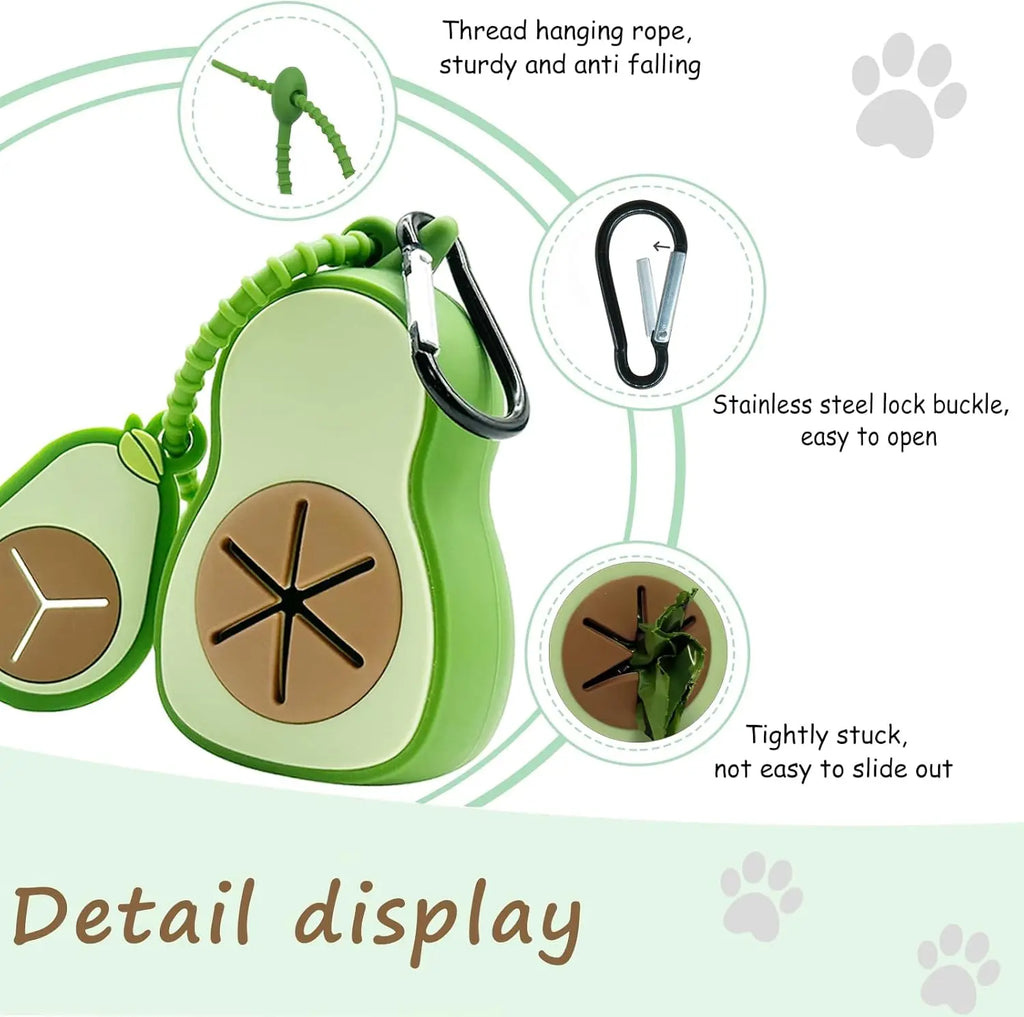 Poop Bag Holder with Compostable Bags