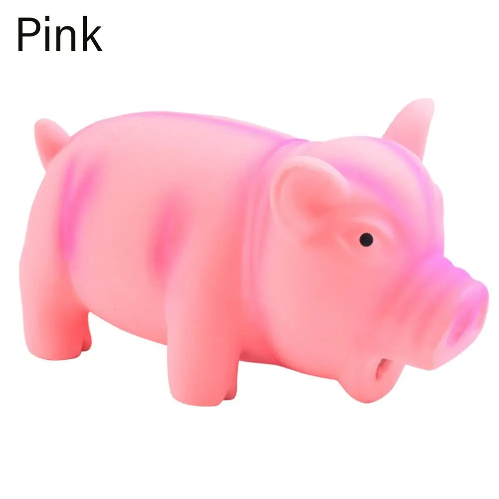 Grunzendes Schwein Hundespielzeug – Weiches Quietschespielzeug aus Latex