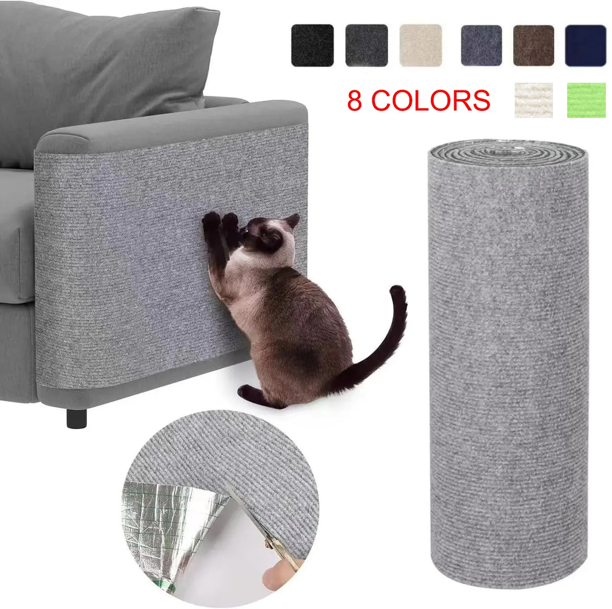 Self-Adhesive Cat Scratching Mat - Trim to Fit