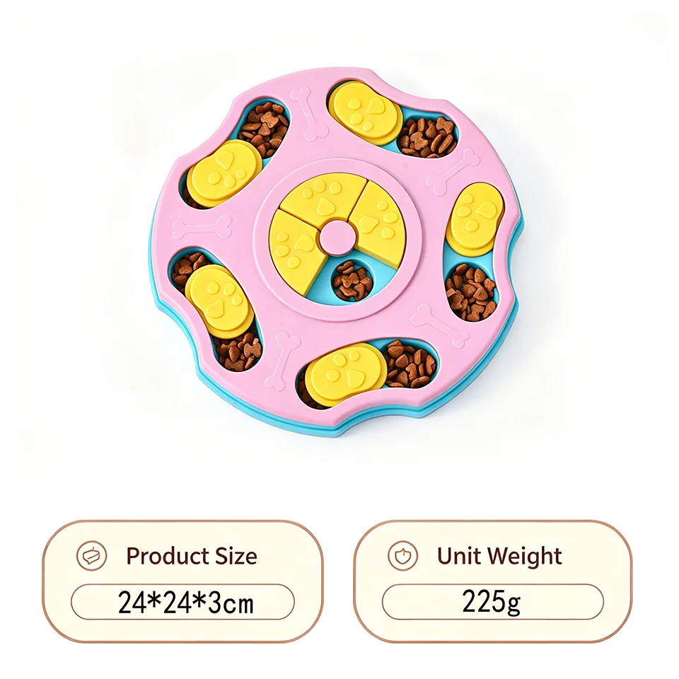 Hunde-Puzzlebrett – Schiebespiel für Leckerlis & Slow Feeder