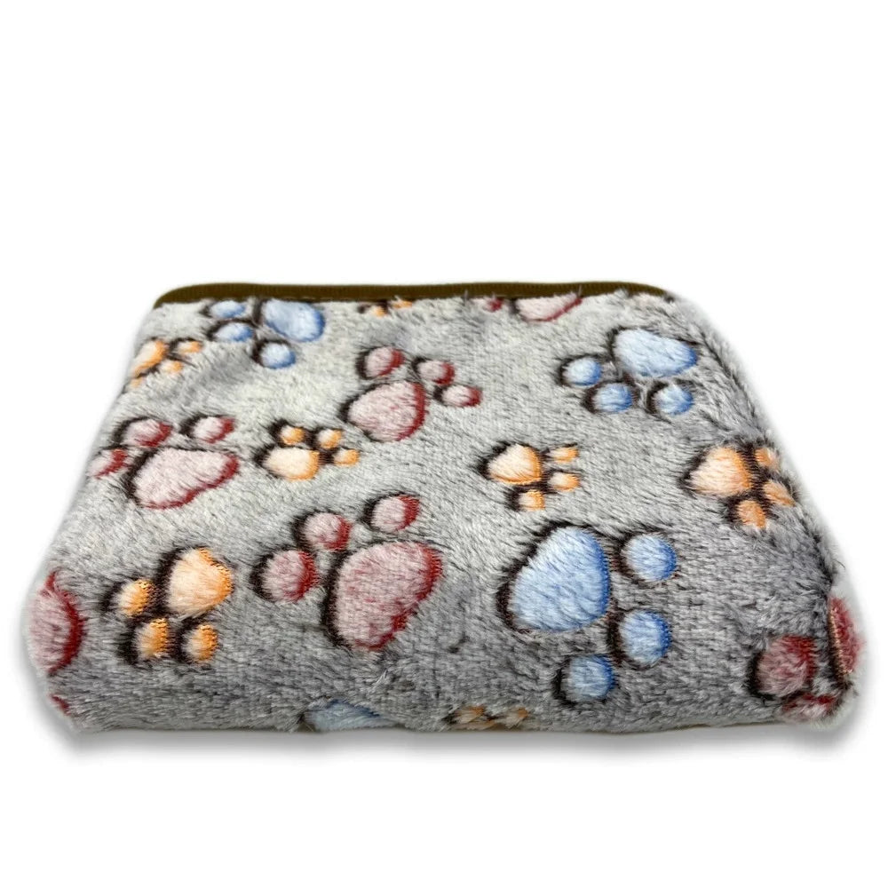 Fleece Pet Blanket - Paw Print, Three Sizes