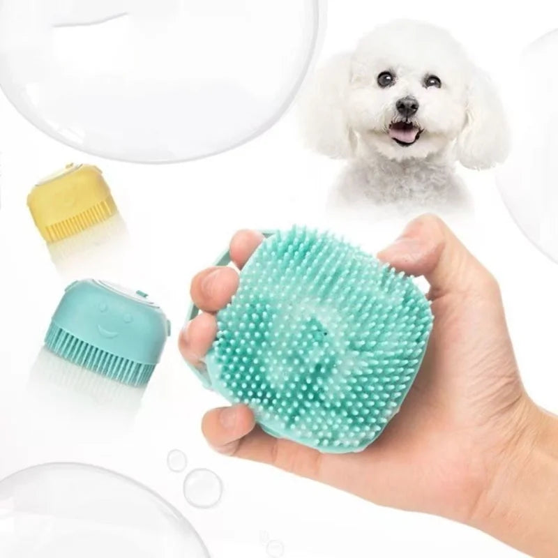 Silicone Bath Brush with Shampoo Dispenser