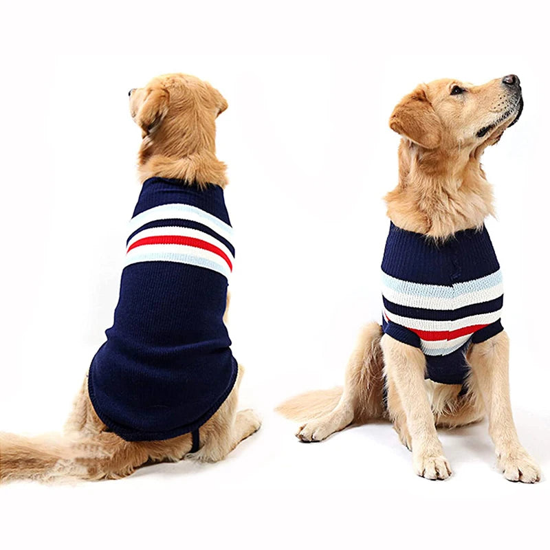 Reindeer Dog Sweater – Fair Isle Knit for Medium & Large Dogs