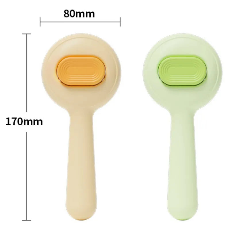 Self-Cleaning Pet Brush – One-Click Hair Release Grooming Comb