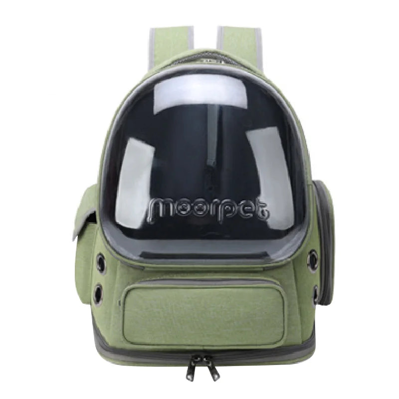 Bubble Window Pet Backpack – Ventilated Carrier for Cats & Small Dogs