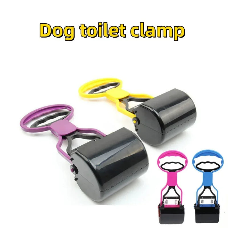 Long-Handle Poop Scooper Set with Bag Holder