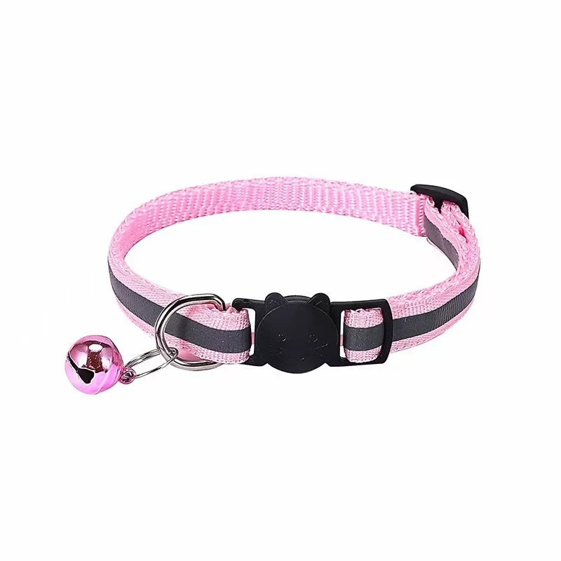 Breakaway Cat Collar with Bell - Reflective