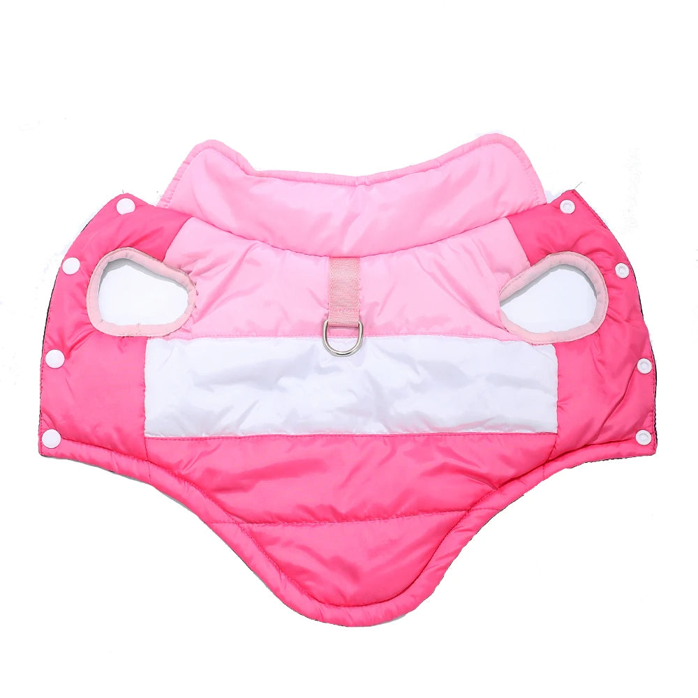 Waterproof Puppy Jacket – Fleece-Lined Coat with Lead D-Ring