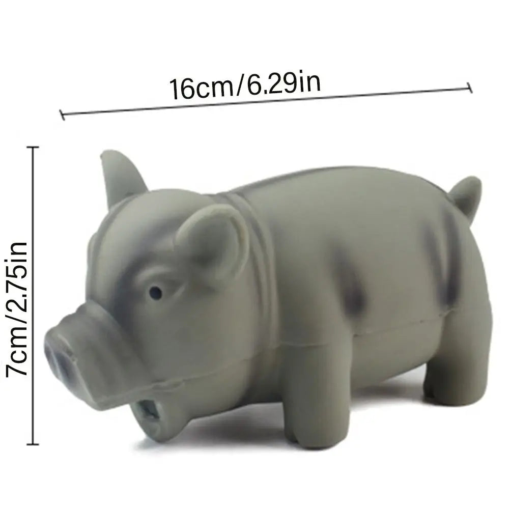 Grunting Pig Dog Toy – Soft Latex Squeaker