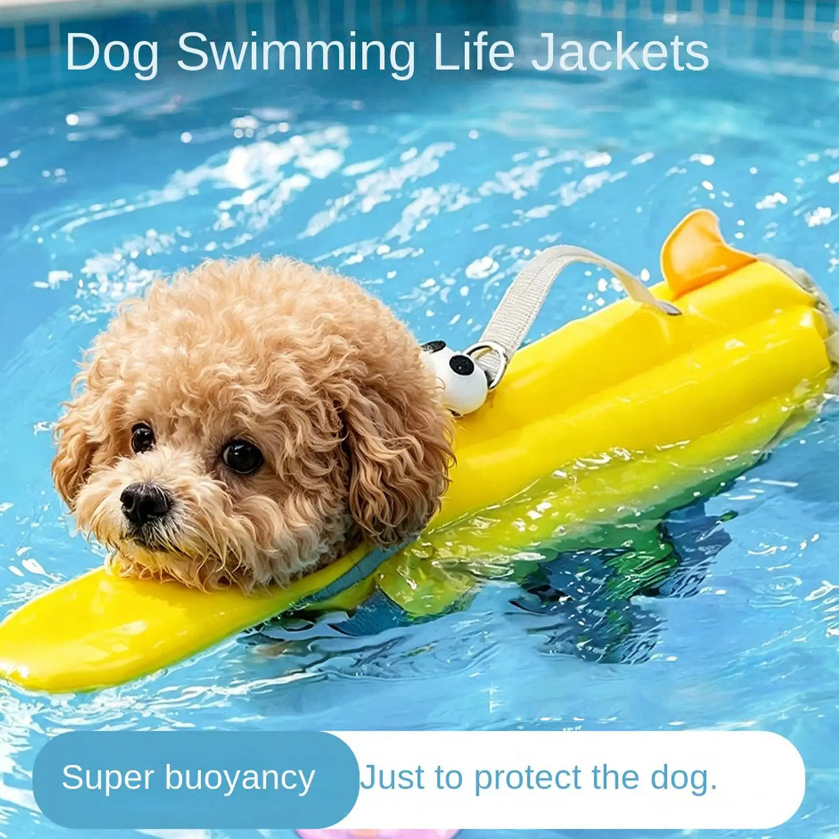 Dog Buoyancy Vest with Handle & Bright Panels