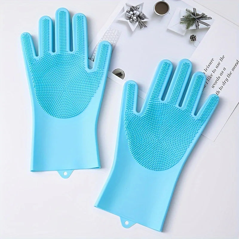 Silicone Grooming & Bathing Gloves for Pets