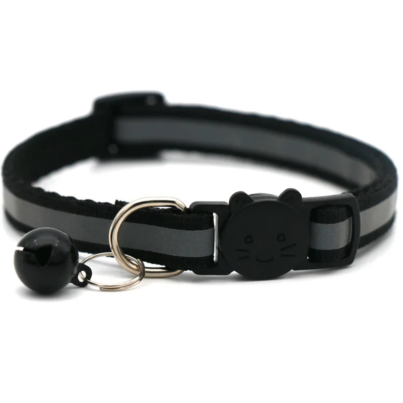Breakaway Cat Collar with Bell - Reflective