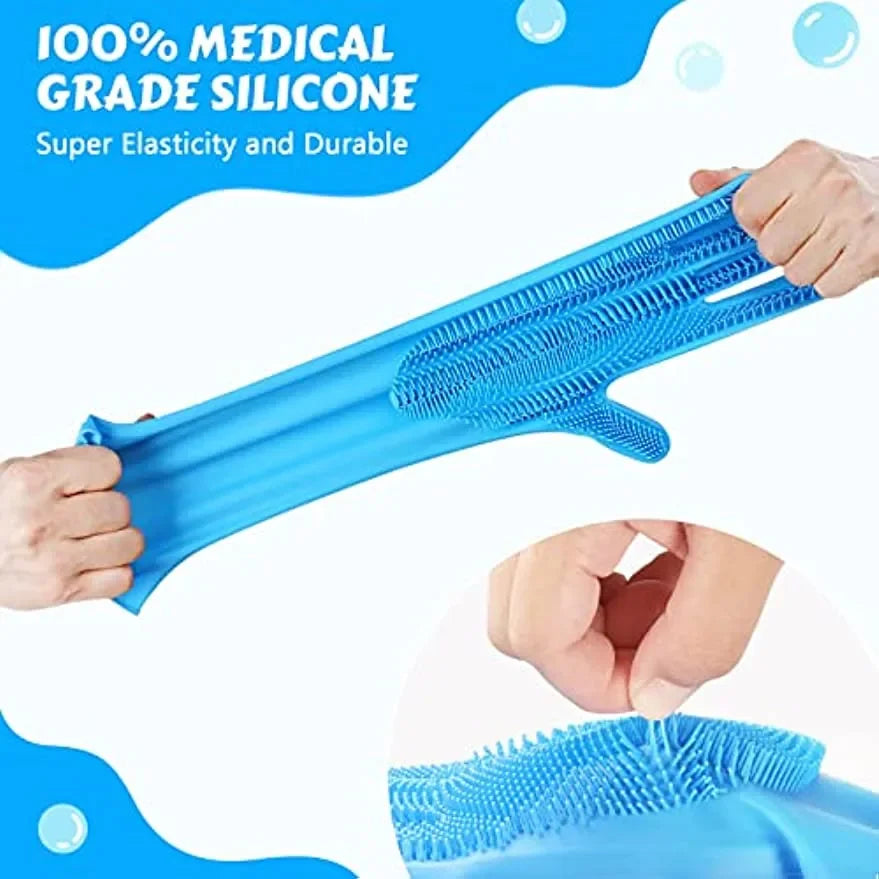 Silicone Grooming & Bathing Gloves for Pets