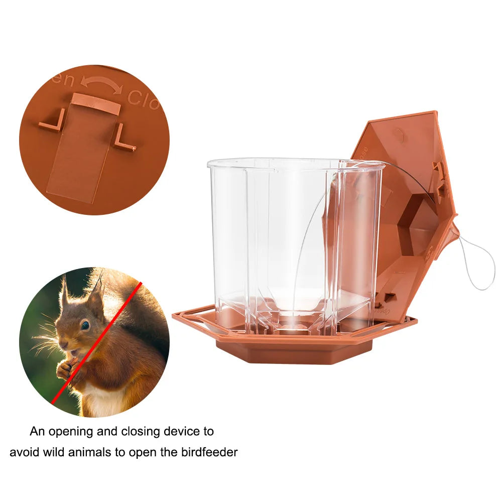 Hanging Bird Feeder – Gazebo Seed House for Garden Birds
