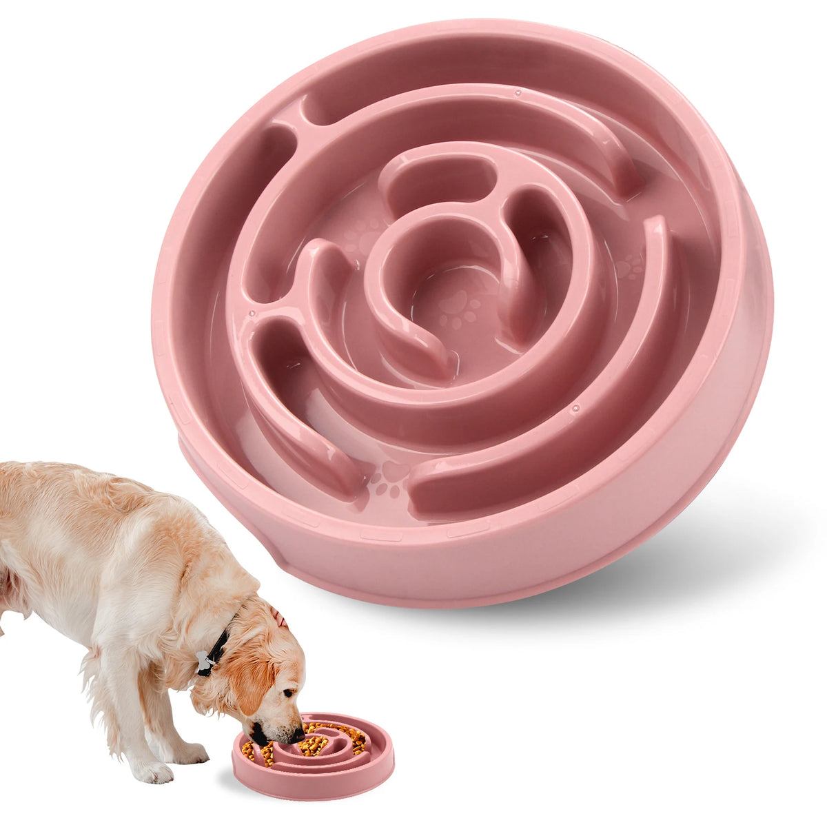 Slow Feeder Dog Bowl – Non-Slip Maze Bowl for Fast Eaters