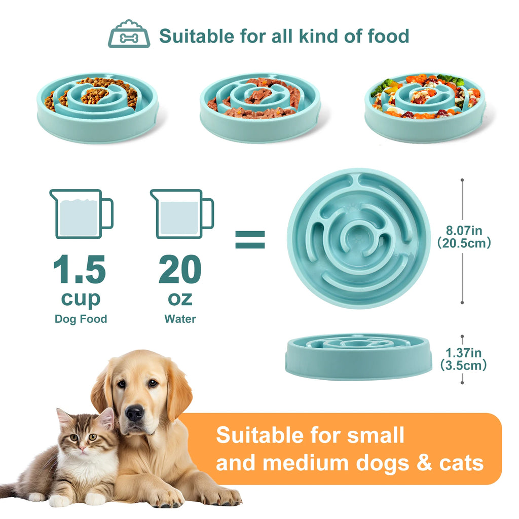 Slow Feeder Dog Bowl – Non-Slip Maze Bowl for Fast Eaters