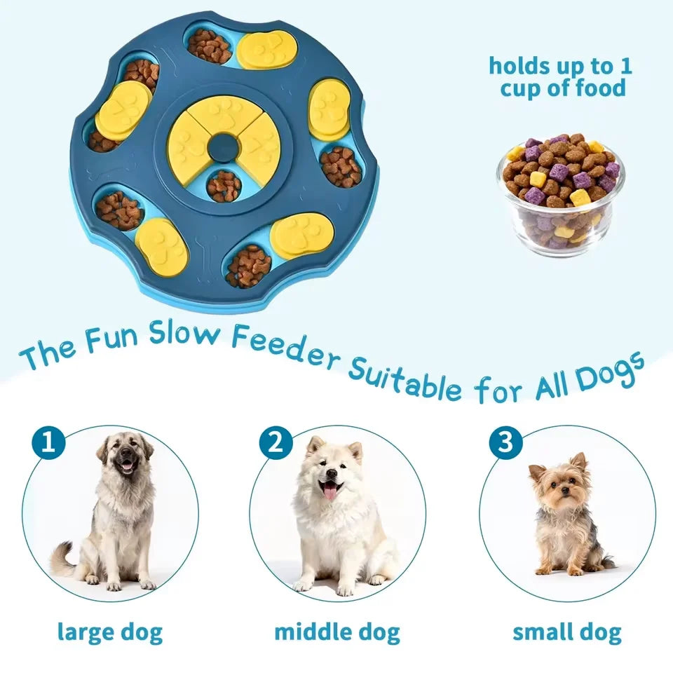 Dog Puzzle Board – Sliding Treat Game & Slow Feeder