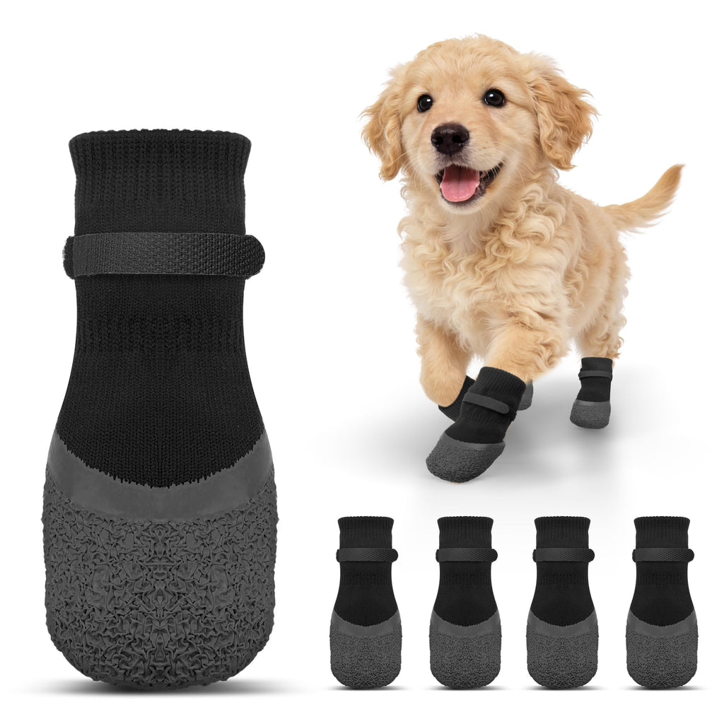 Anti-Slip Dog Socks with Rubber Sole