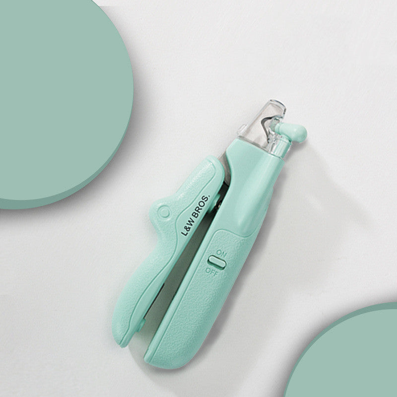 LED nail clipper – mint green