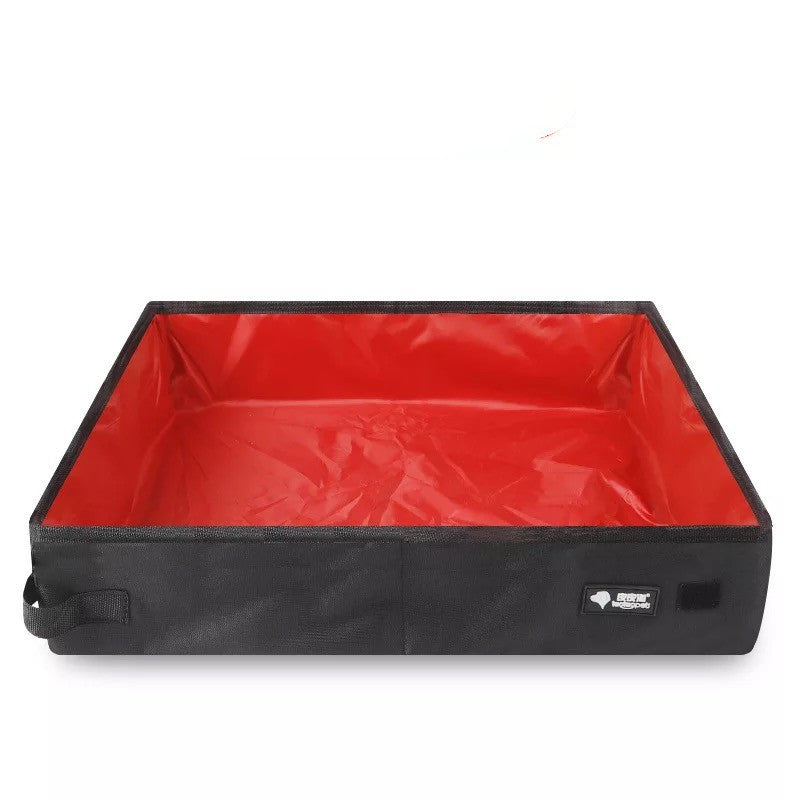 Foldable litter box – red