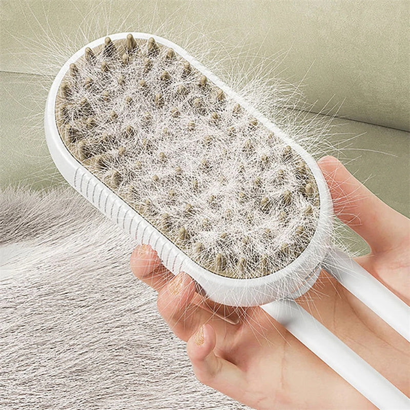 Loose hair collected by the brush