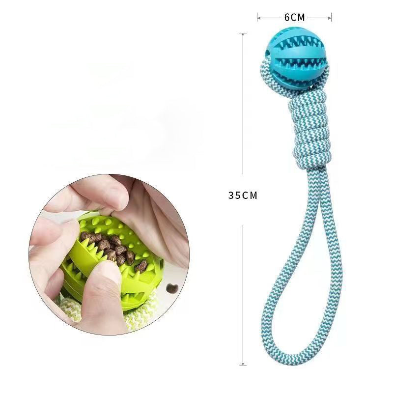 Treat ball rope toy – size